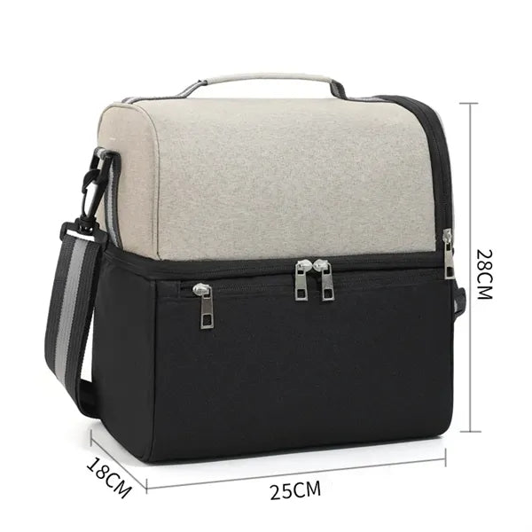 Dual Compartment Lunch Bag