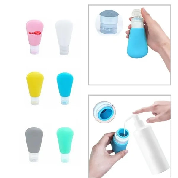 90ML Silicone Travel Bottle for Toiletry Shampoo Container