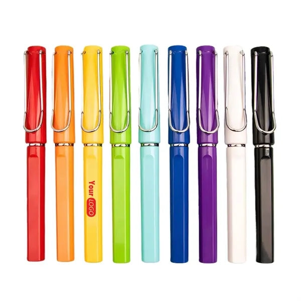 0.5mm Black Ink Gel Pen with Clip for Business Office