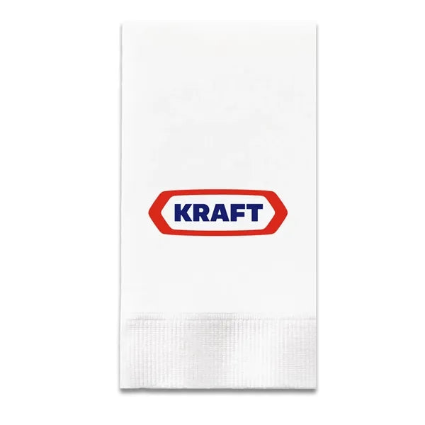 3-Ply White Dinner Napkin - 1/8 Fold, FSC Certified
