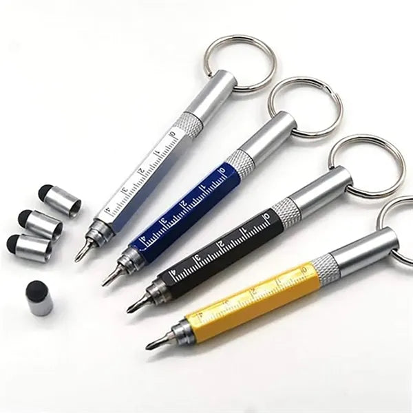 Multi-Function Keychain Six functions Tool Pen