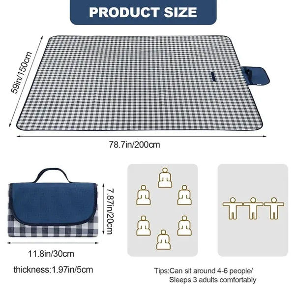 Large Foldable Waterproof Outdoor Picnic Blanket