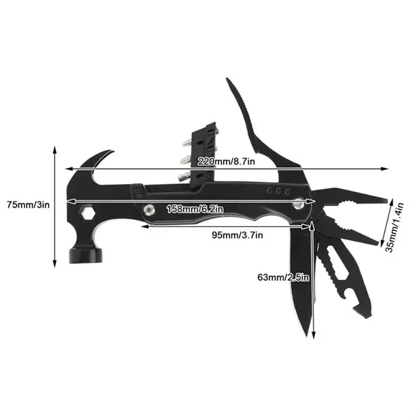 14 In 1 Multifunctional Foldable Hammer