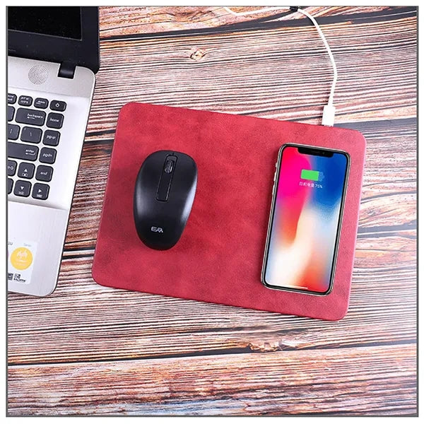 10W Mouse Pad with Fast Wireless Charge 2 In 1