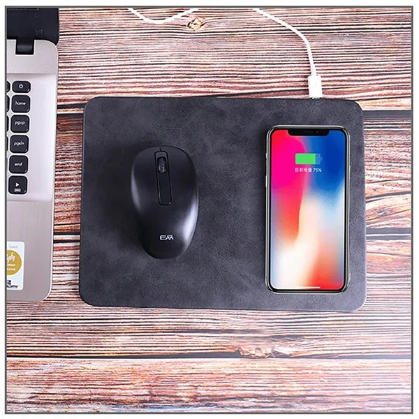 10W Mouse Pad with Fast Wireless Charge 2 In 1