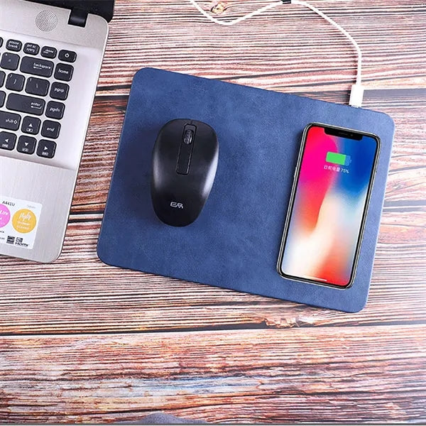 10W Mouse Pad with Fast Wireless Charge 2 In 1