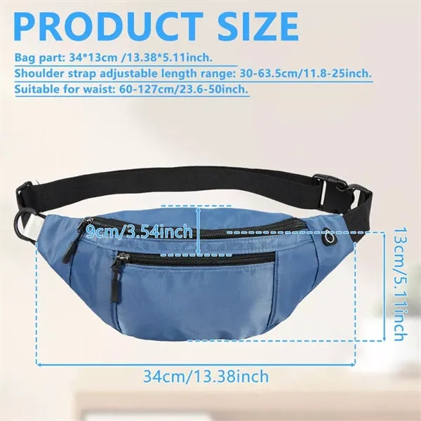 Large Capacity Crossbody Fanny Pack
