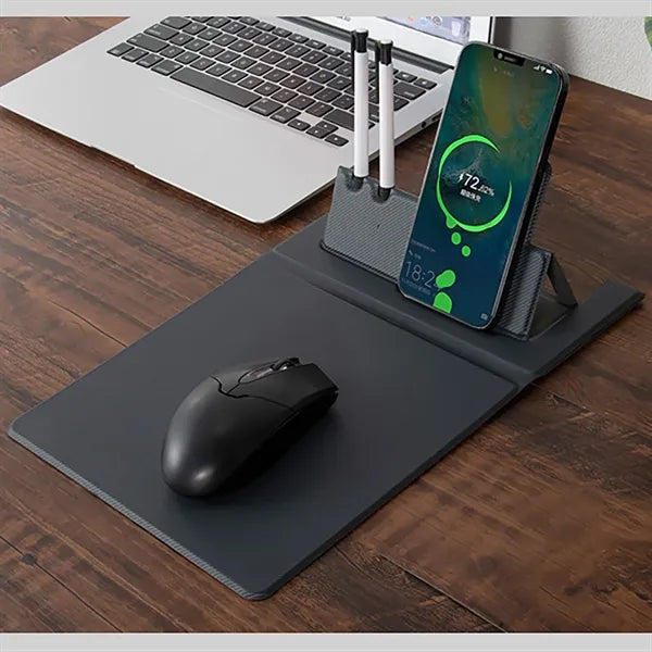 15W Foldable Leather Portable Mouse Pad