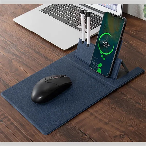 15W Foldable Leather Portable Mouse Pad
