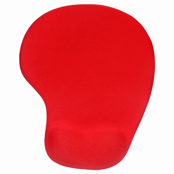 Rubber Mouse Pad With Wrist Support & Anti-Slip Base