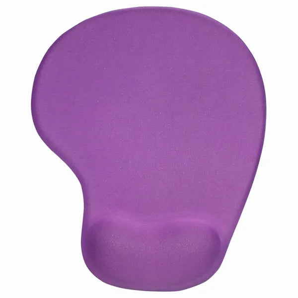 Rubber Mouse Pad With Wrist Support & Anti-Slip Base