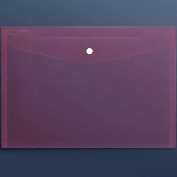 A4 Plastic Document Folder With Snap Button