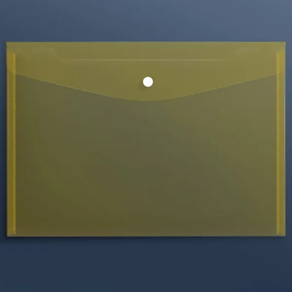 A4 Plastic Document Folder With Snap Button