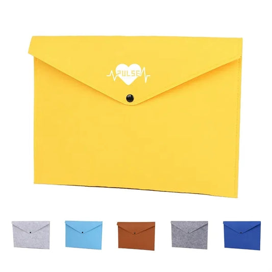 Felt Document Folders with Snap Button
