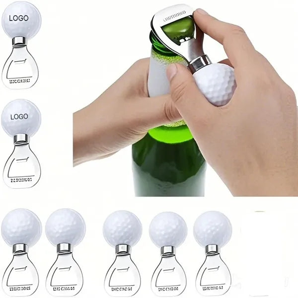 Miniature golf ball shape beer bottle opener-box packing