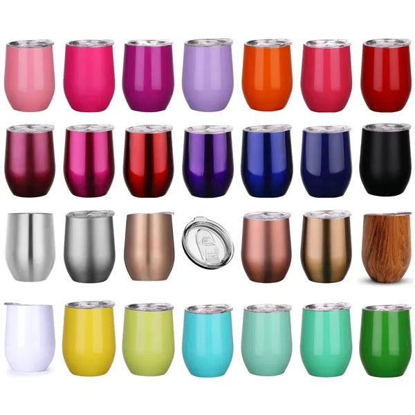 Stainless Steel Wine Tumbler - 12 oz.