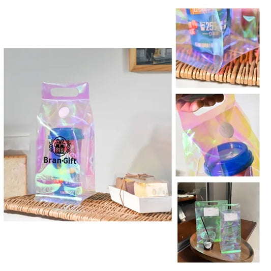 Clear Iridescent PVC Handbag