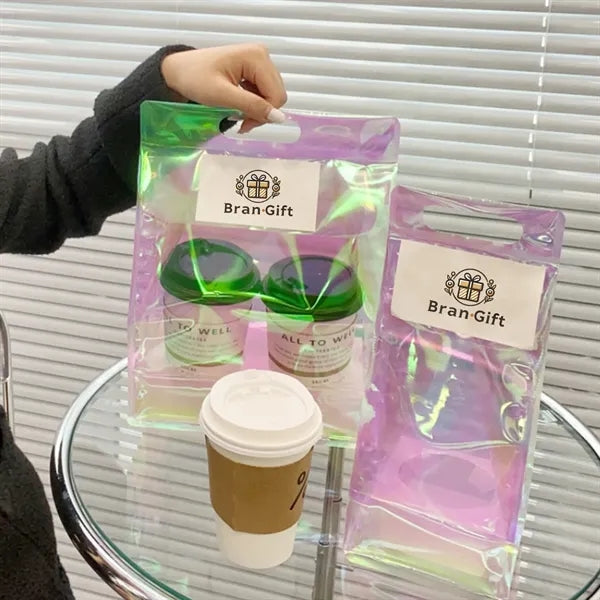 Clear Iridescent PVC Handbag