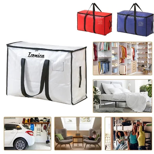 Extra Large Clear Storage Bag with Zipper and Handle