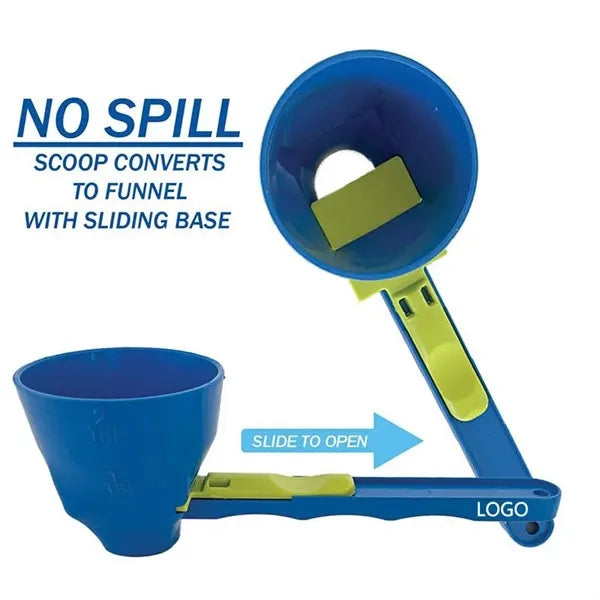 Spill Proof Portable Measuring Spoon Funnel with Scale