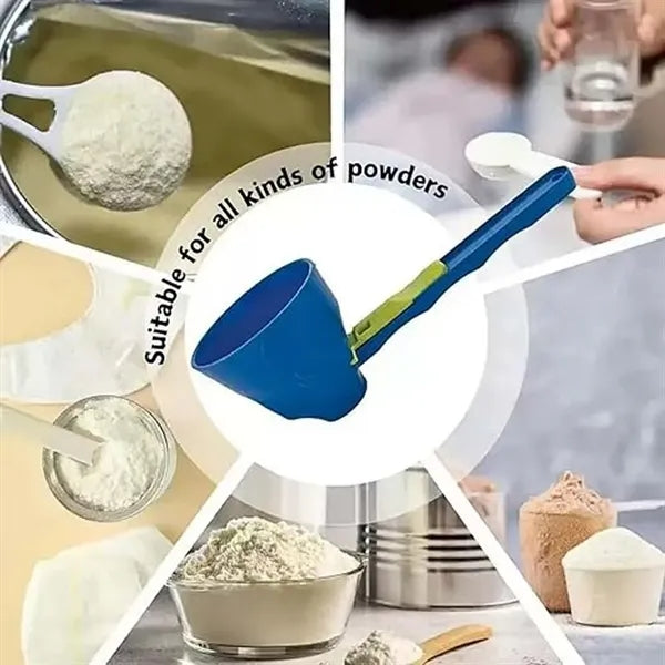 Spill Proof Portable Measuring Spoon Funnel with Scale