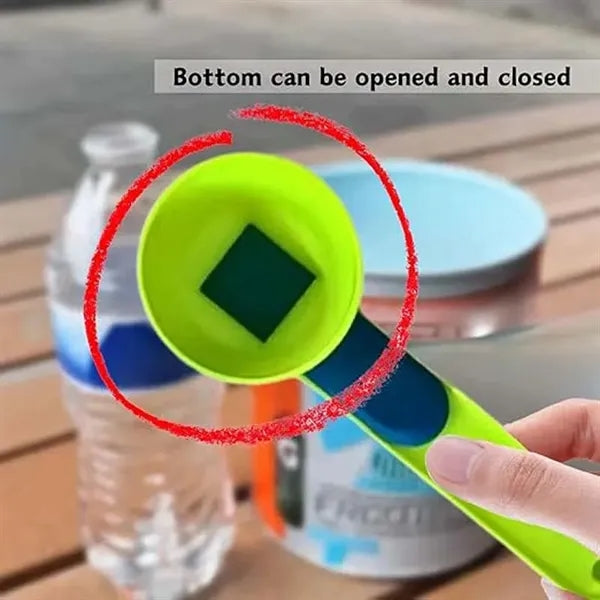 Spill Proof Portable Measuring Spoon Funnel with Scale