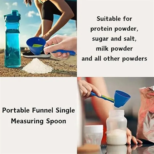 Spill Proof Portable Measuring Spoon Funnel with Scale