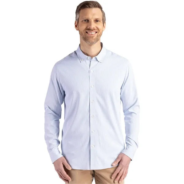 Cutter & Buck Skyline Recycled Pinstripe Mens Big & Tall ...