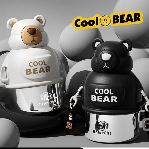 20 Oz. Stainless Steel Cool Bear Shape Bottle