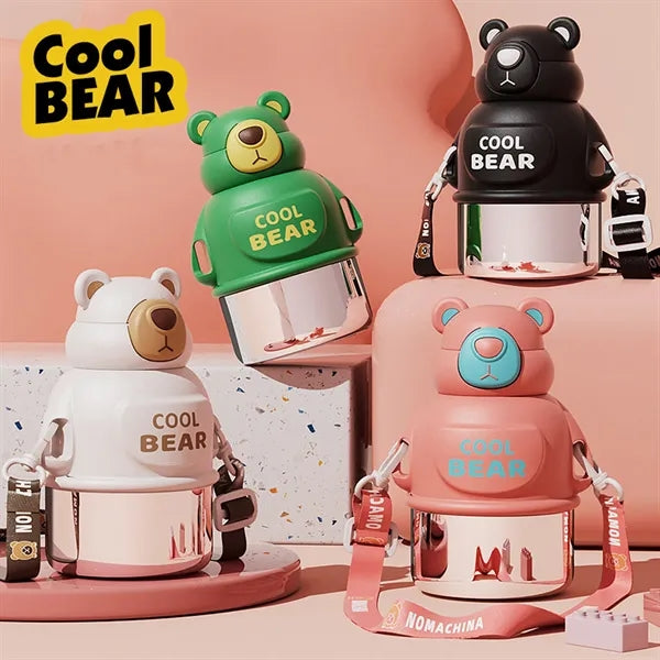 20 Oz. Stainless Steel Cool Bear Shape Bottle