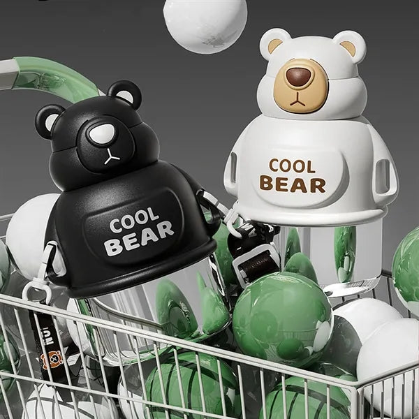 20 Oz. Stainless Steel Cool Bear Shape Bottle