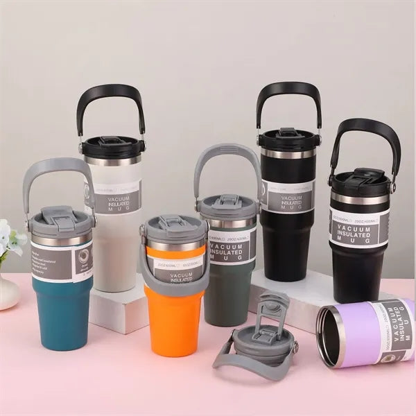 32 Oz. Stainless Steel Vacuum Insulated Mug with Straw