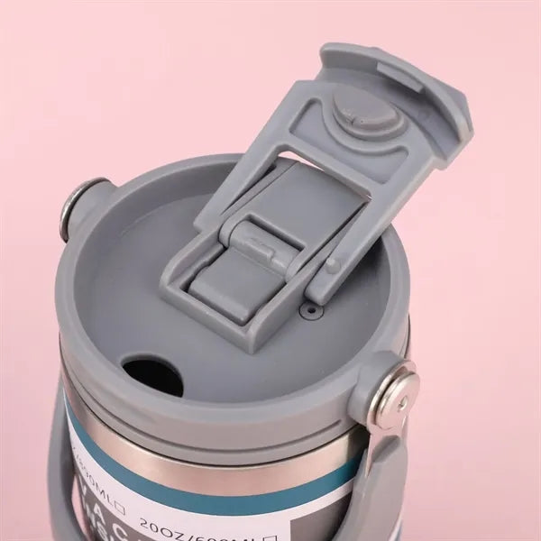 32 Oz. Stainless Steel Vacuum Insulated Mug with Straw