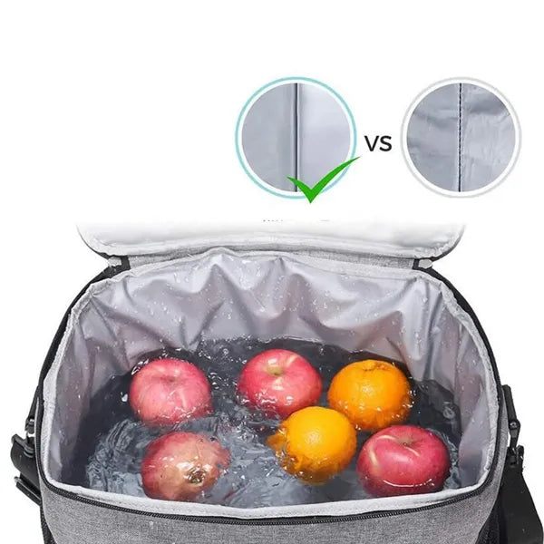 Camping picnic beach cooling large insulated lunch bag