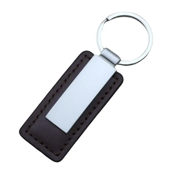 Metal Leather Keychain