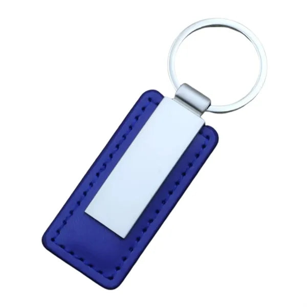 Metal Leather Keychain