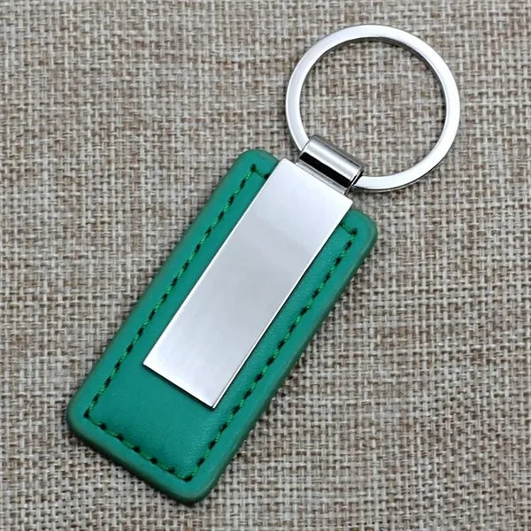 Metal Leather Keychain