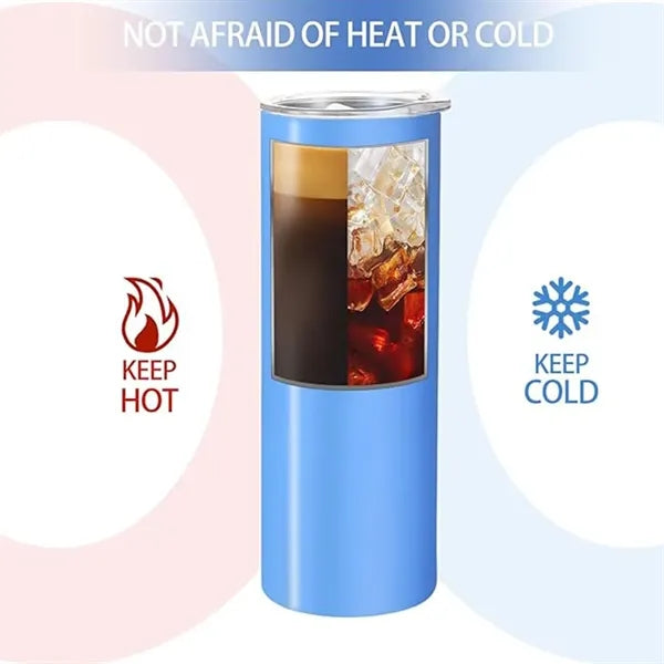 20oz Sublimation Stainless Steel Skinny Tumbler Blank