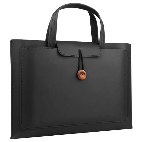 15.6/16 Inch PU Leather Laptop Briefcase
