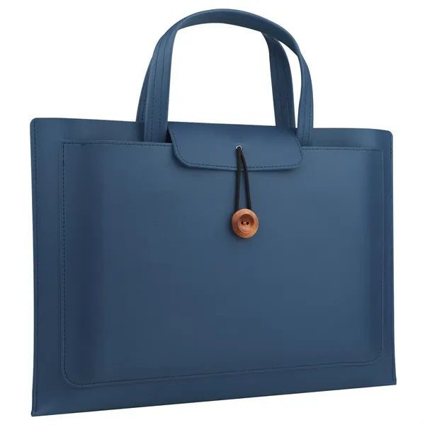 15.6/16 Inch PU Leather Laptop Briefcase