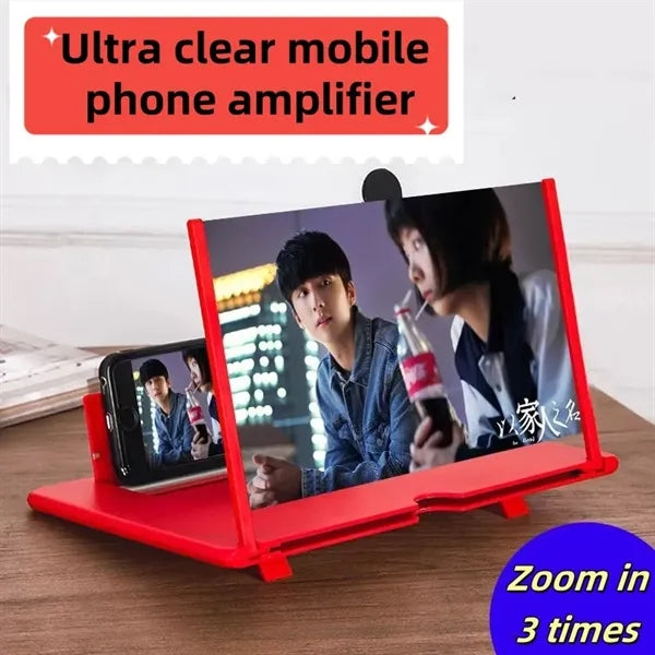 Mobile phone desktop stand screen amplifier