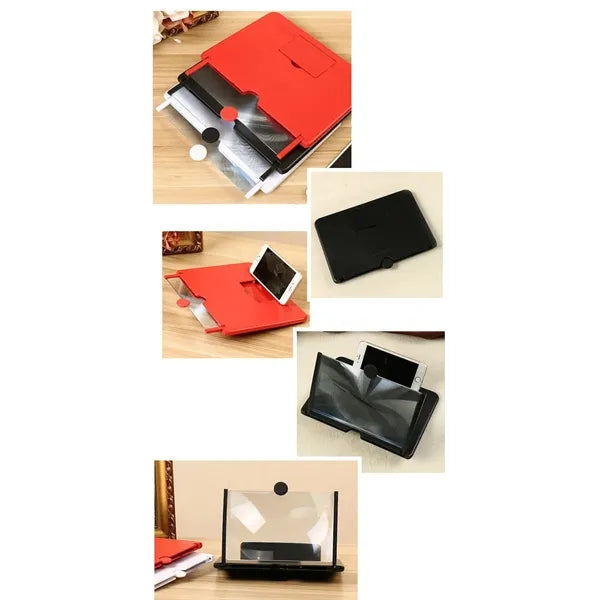 Mobile phone desktop stand screen amplifier