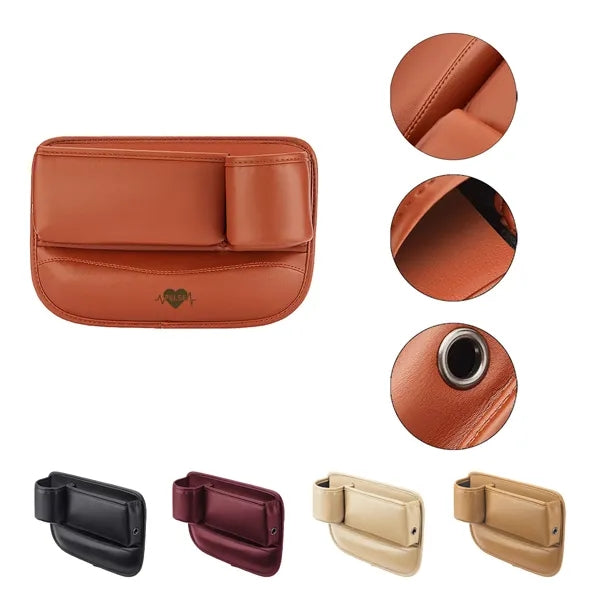 PU Leather Car Seat Gap Filler Organizer