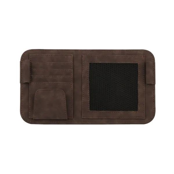 Net Zipper Car Sun Visor Organizer