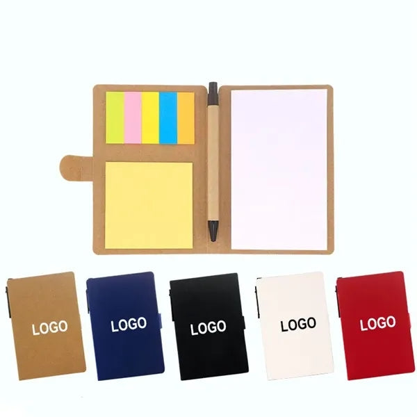 Multi-Functional Notepad Portable Sticky Note Set With Pen