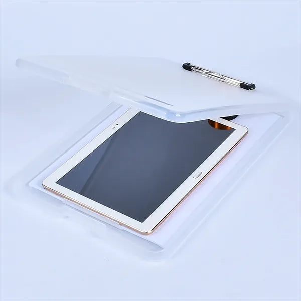 Foldable Clipboard with Storage Compartment and Plastic