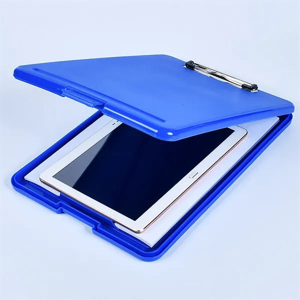 Foldable Clipboard with Storage Compartment and Plastic