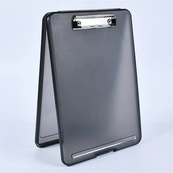 Foldable Clipboard with Storage Compartment and Plastic
