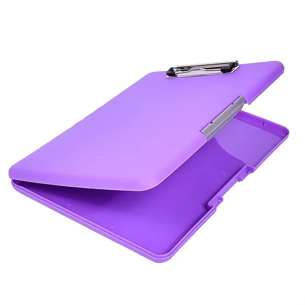 Plastic Storage Clipboard Foldable with Profile Clip
