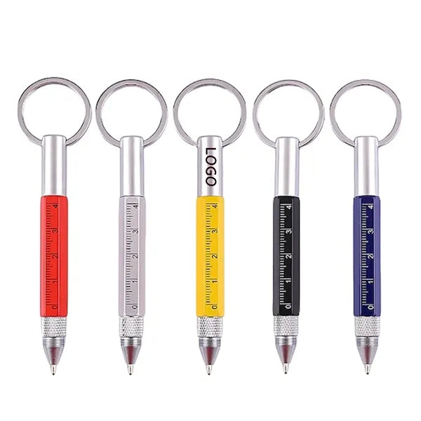 6 in 1 Multitool Tech Tool Pen with Key Ring
